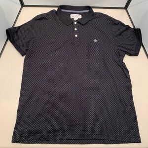 Penguin Men’s Classic Polo Size Large Blue Polka Dot